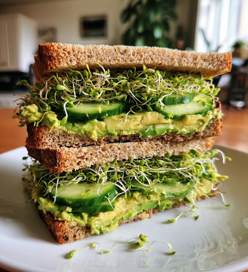 Avocado Sprouts Sandwich - detail 1