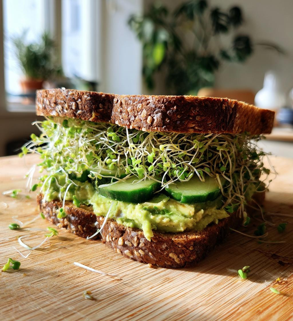 Avocado Sprouts Sandwich