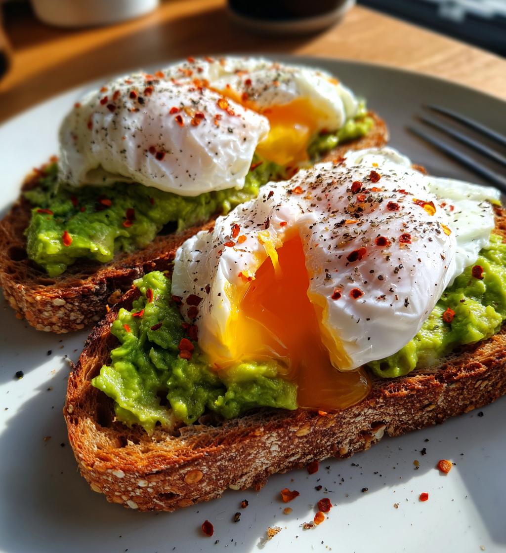 Avocado Toast with Poached Egg - detail 1