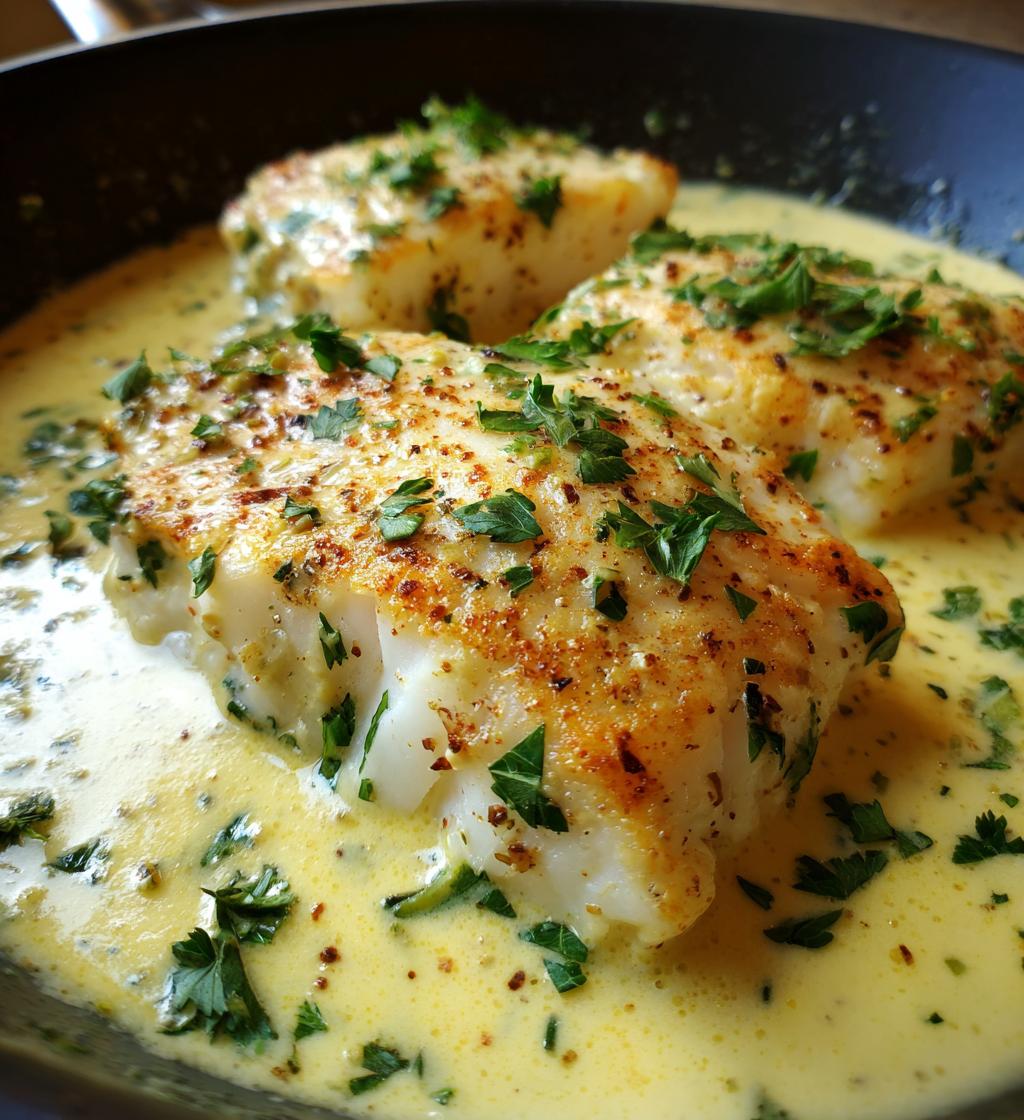 Baked Cod in Coconut Lemon Cream Sauce - detail 1