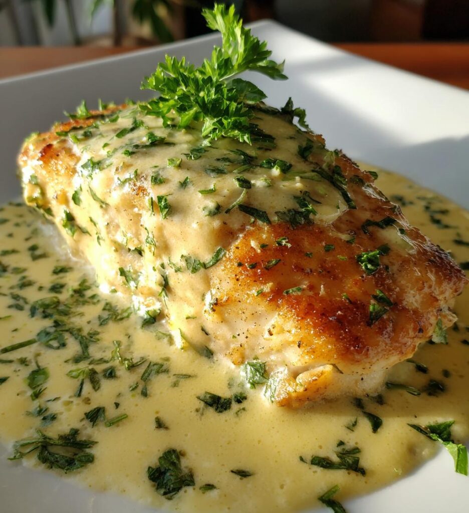 Baked Cod in Coconut Lemon Cream Sauce