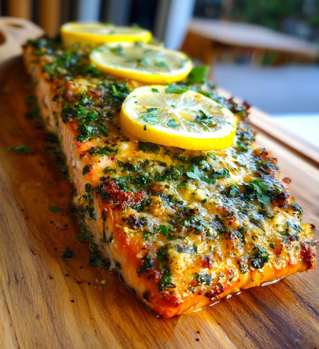 Baked Parmesan Garlic Herb Salmon in Foil - detail 1