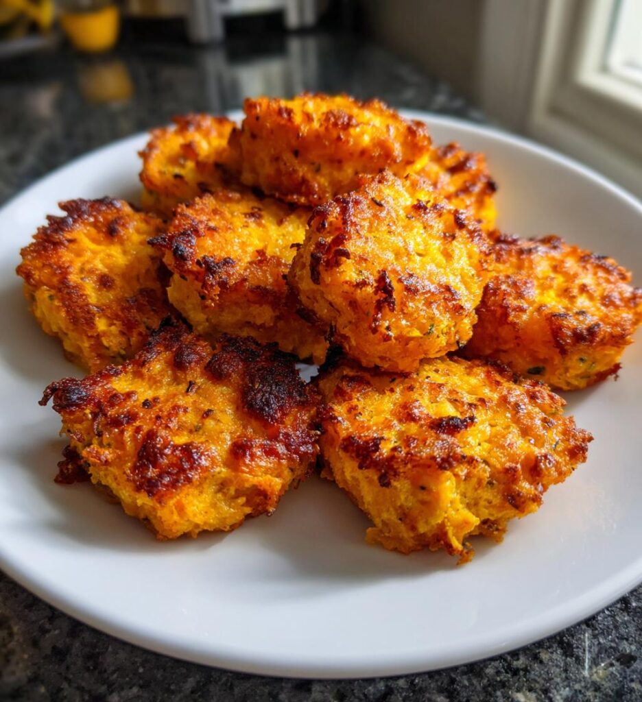 Baked Sweet Potato Zucchini Tots