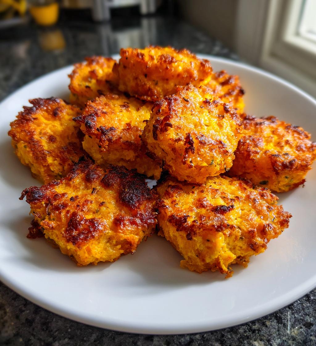 Baked Sweet Potato Zucchini Tots