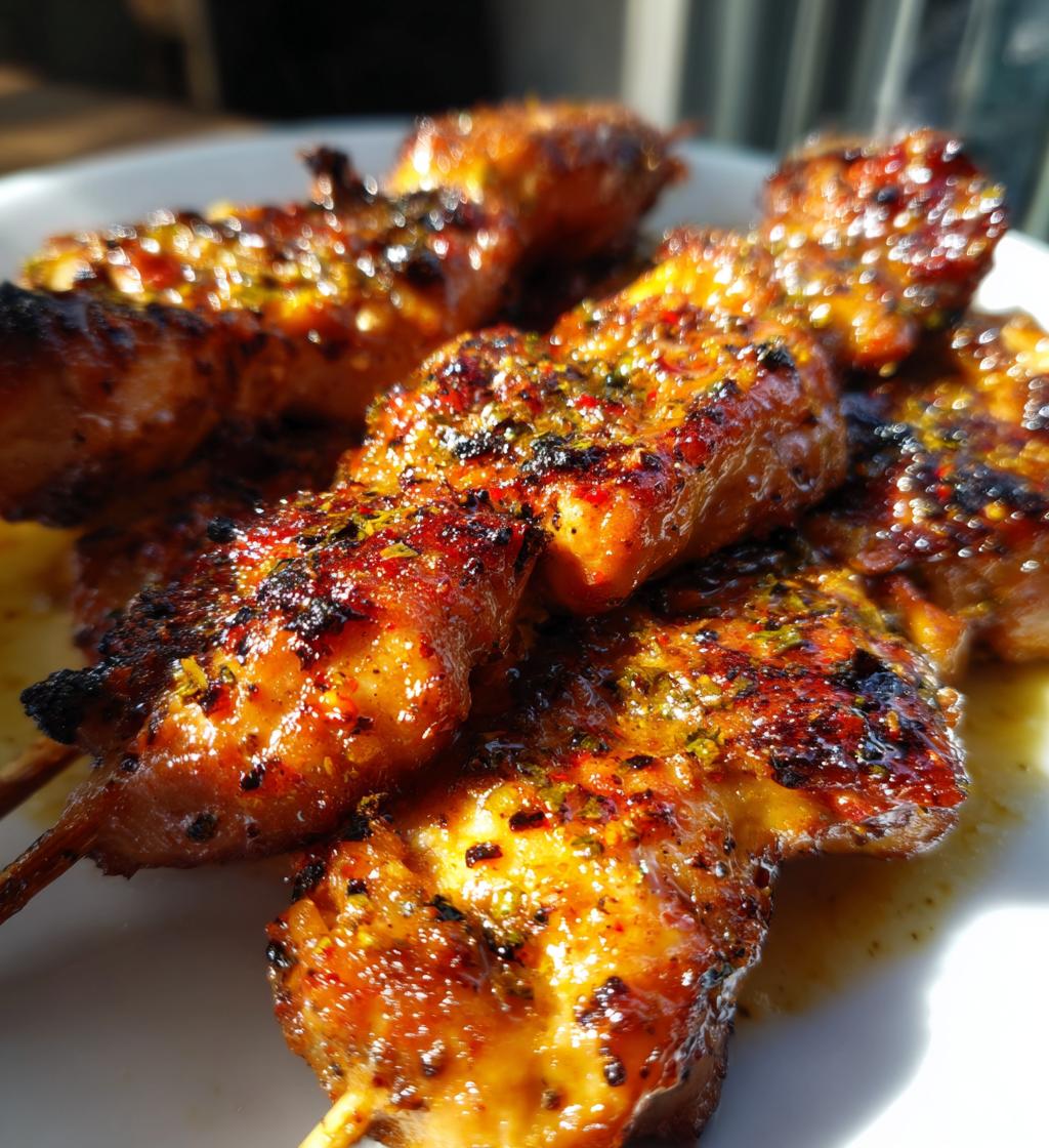 Bang Bang Chicken Skewers