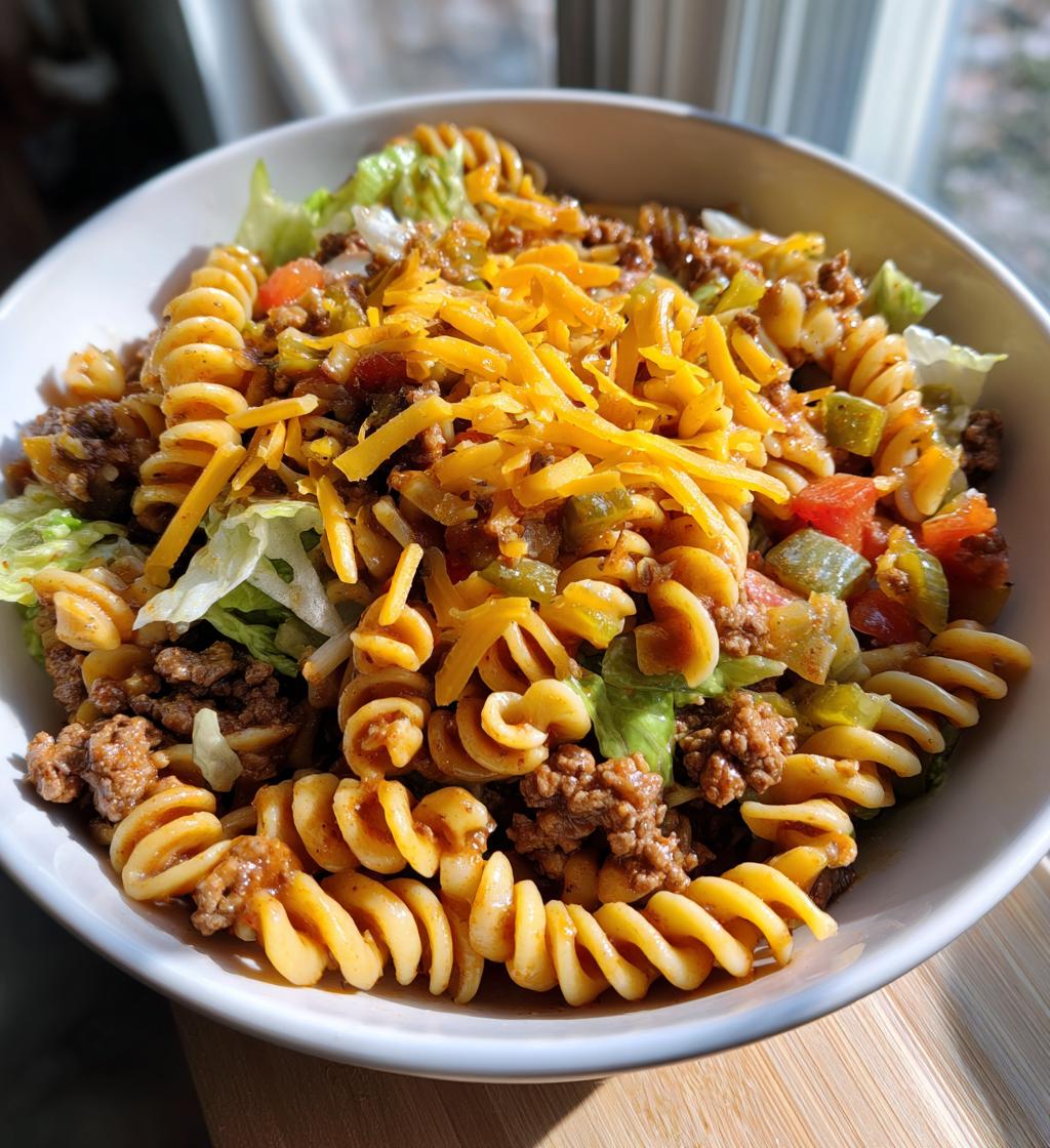 Big Mac Pasta Salad - detail 1