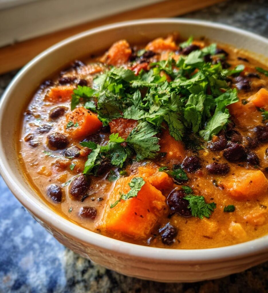 Black Bean and Sweet Potato Soup