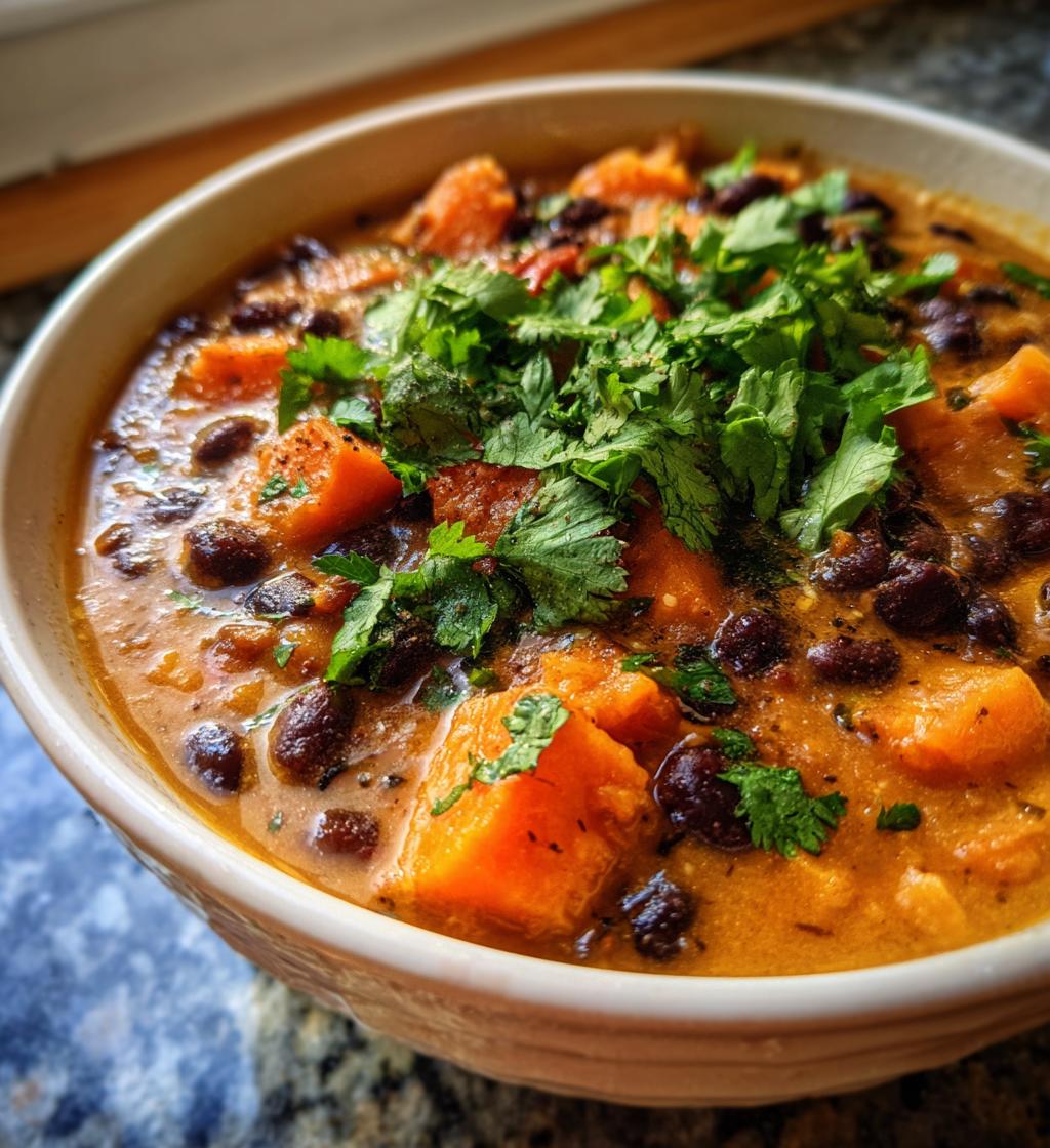 Black Bean and Sweet Potato Soup