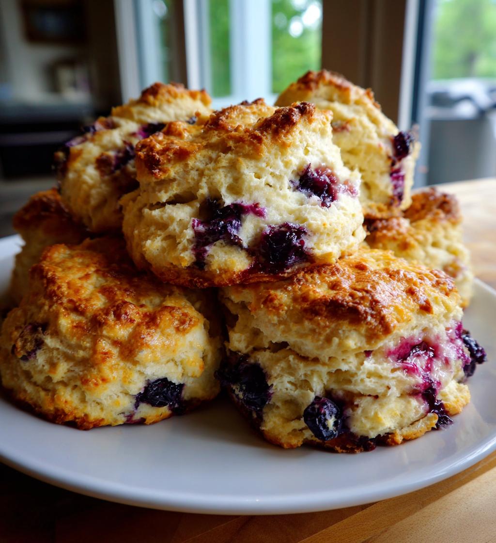 Blueberry Biscuits with Buttermilk - detail 1