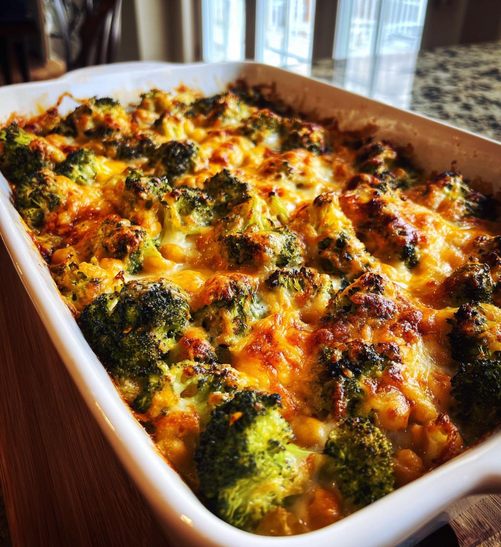 Broccoli and Chickpea Casserole - detail 1