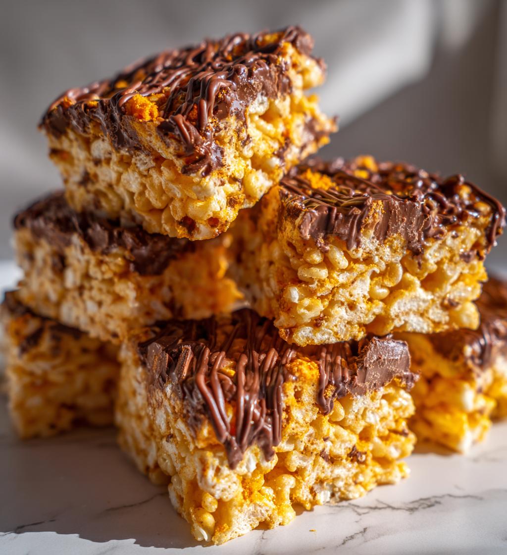 Butterfinger Rice Krispie Treats - detail 1