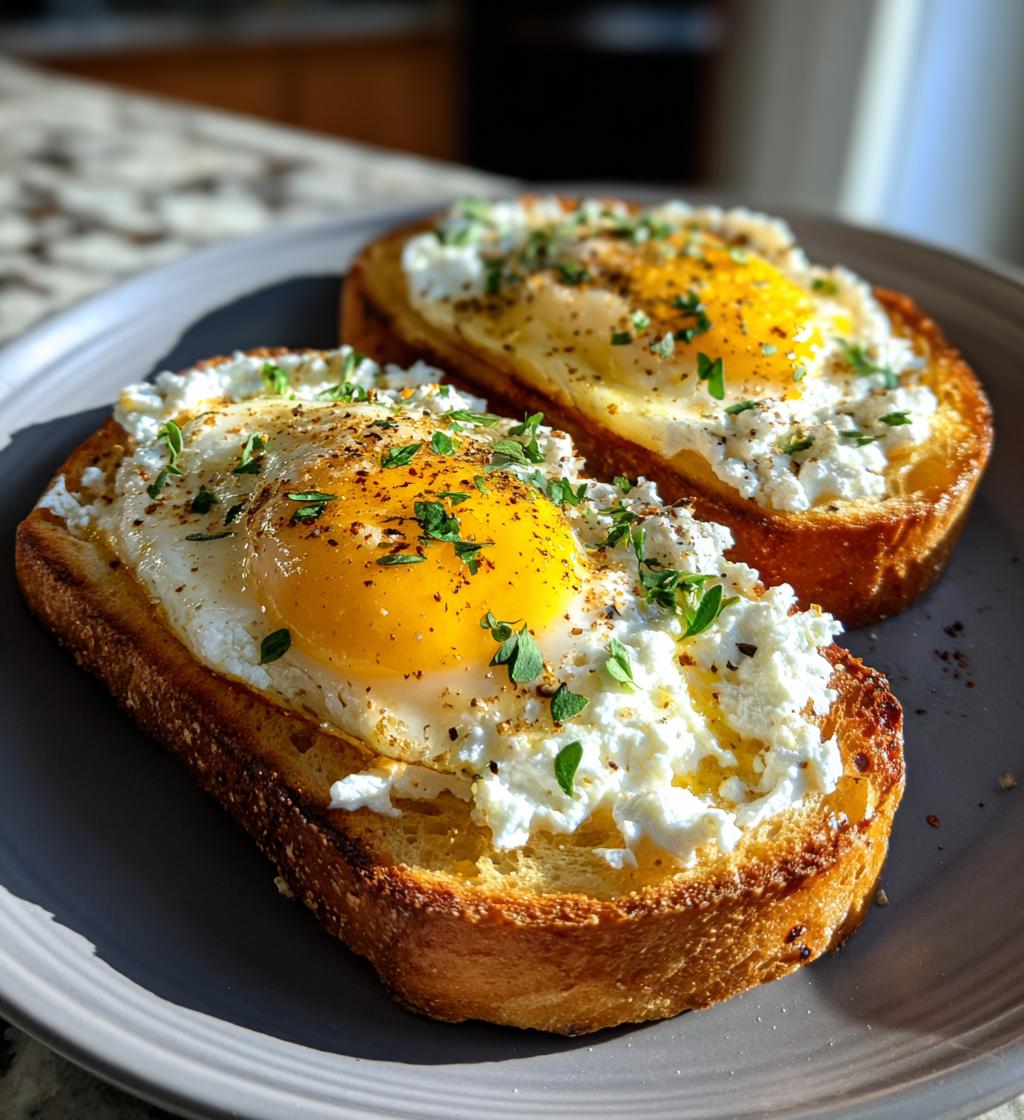 Buttery Egg And Ricotta Toast - detail 1