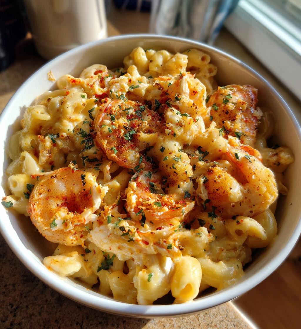 Cajun Shrimp and Crab Mac and Cheese - detail 1