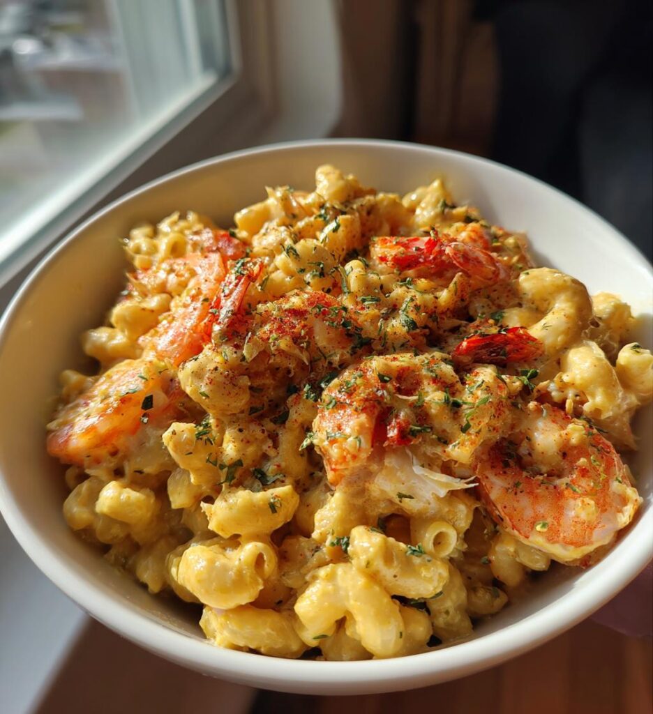 Cajun Shrimp and Crab Mac and Cheese