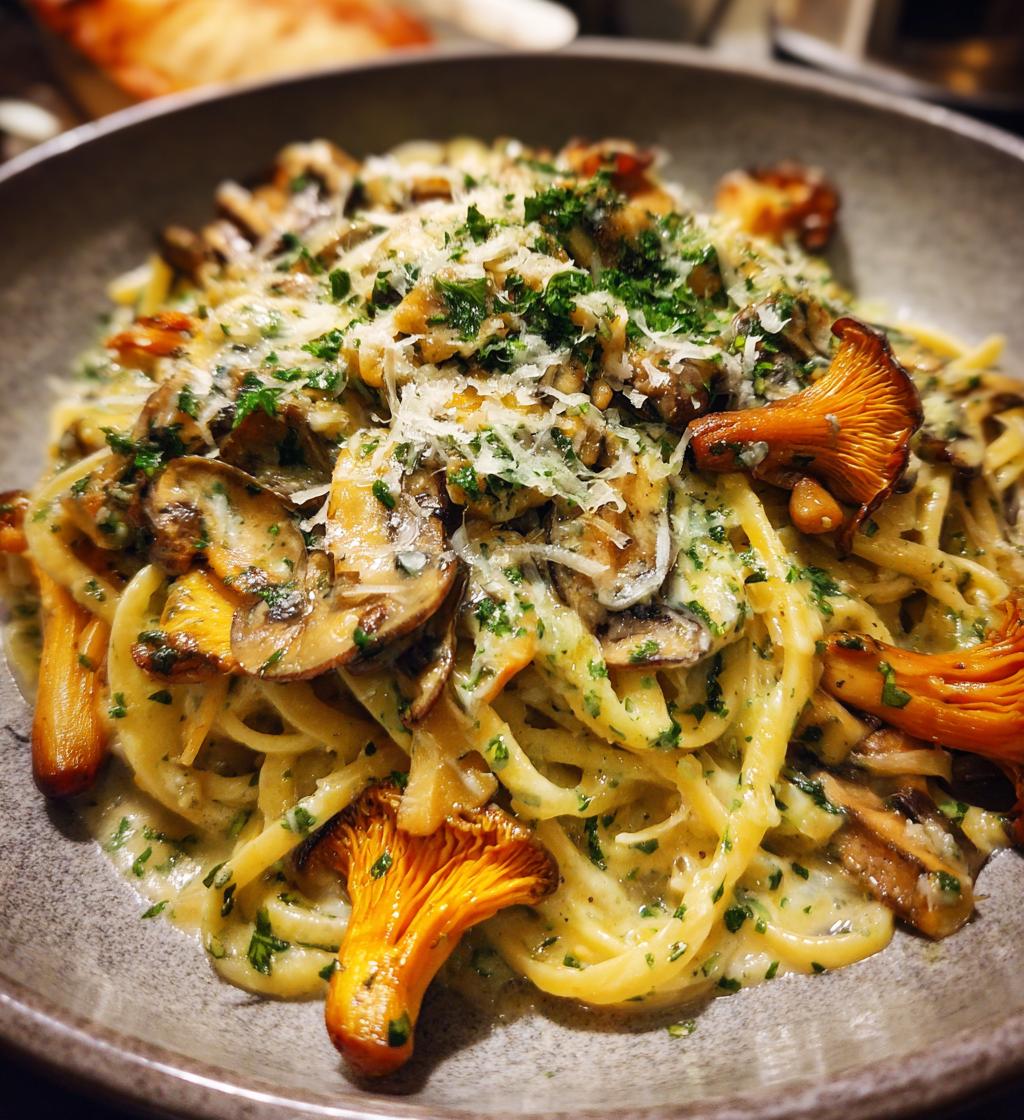 Caramelized Leek and Mushroom Gruyere Pasta - detail 1