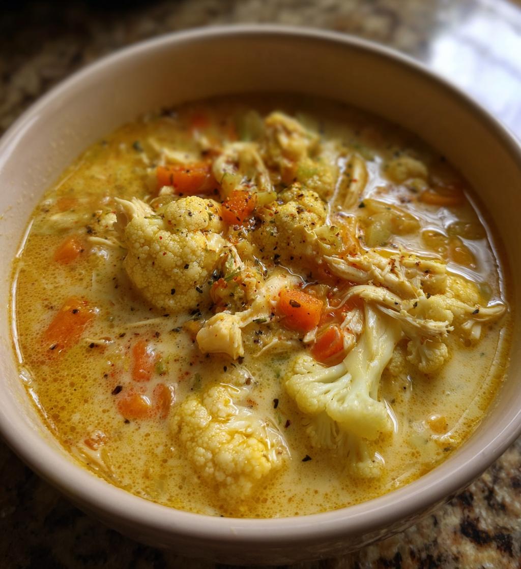 Cauliflower Chicken Soup