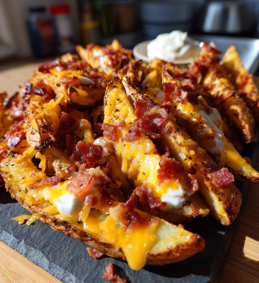 Cheddar Bacon Potato Wedges - detail 1