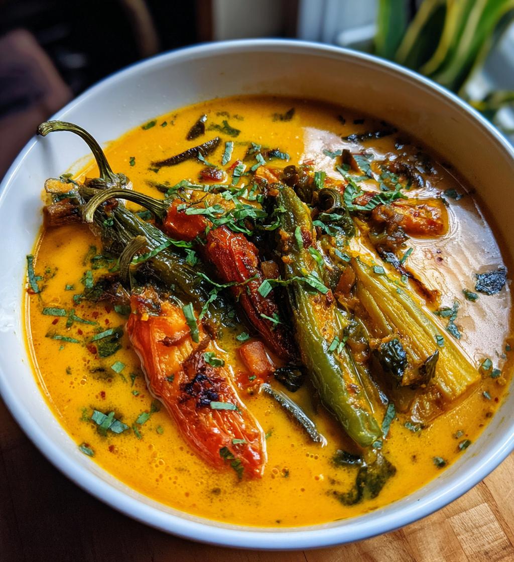 Cheese Stuffed Banana Peppers Soup