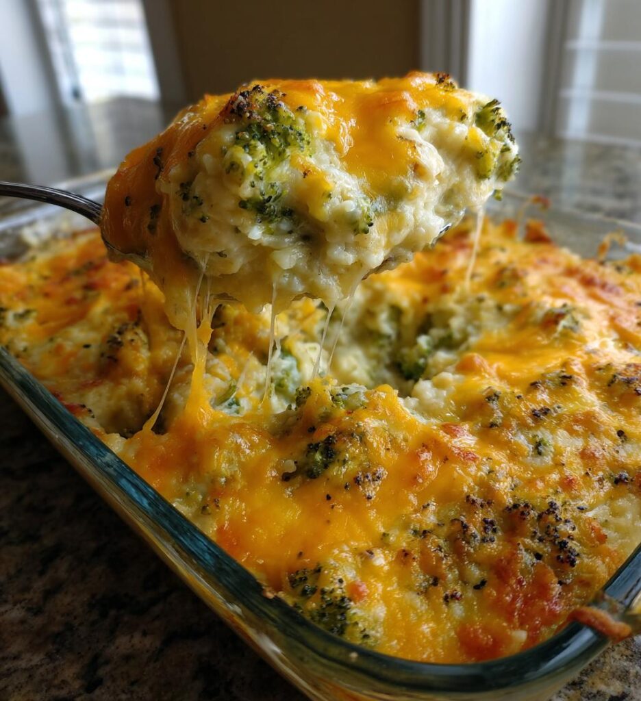Cheesy Broccoli Cauliflower Rice