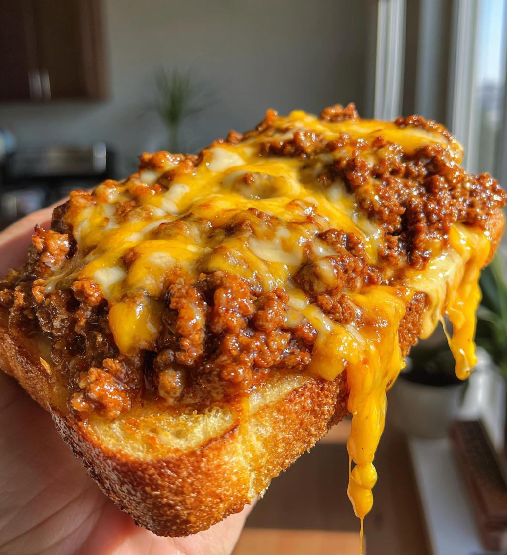 Cheesy Garlic Bread Sloppy Joe Melts - detail 1