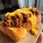 Cheesy Garlic Bread Sloppy Joe Melts