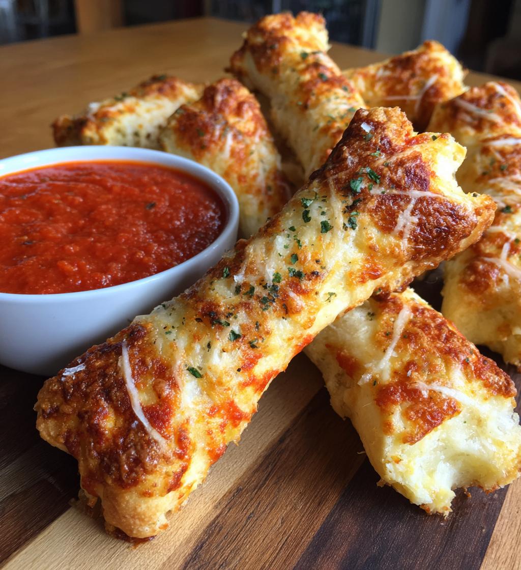 Cheesy Halloween Breadstick Bones with Spooky Marinara Dip - detail 1