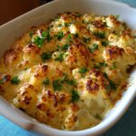 Cheesy Keto Cauliflower Gratin Casserole