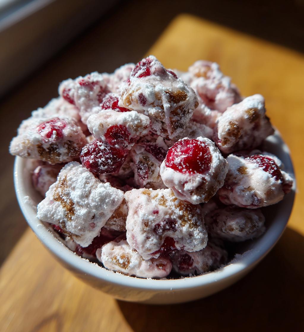 Cherry Cheesecake Puppy Chow - detail 1