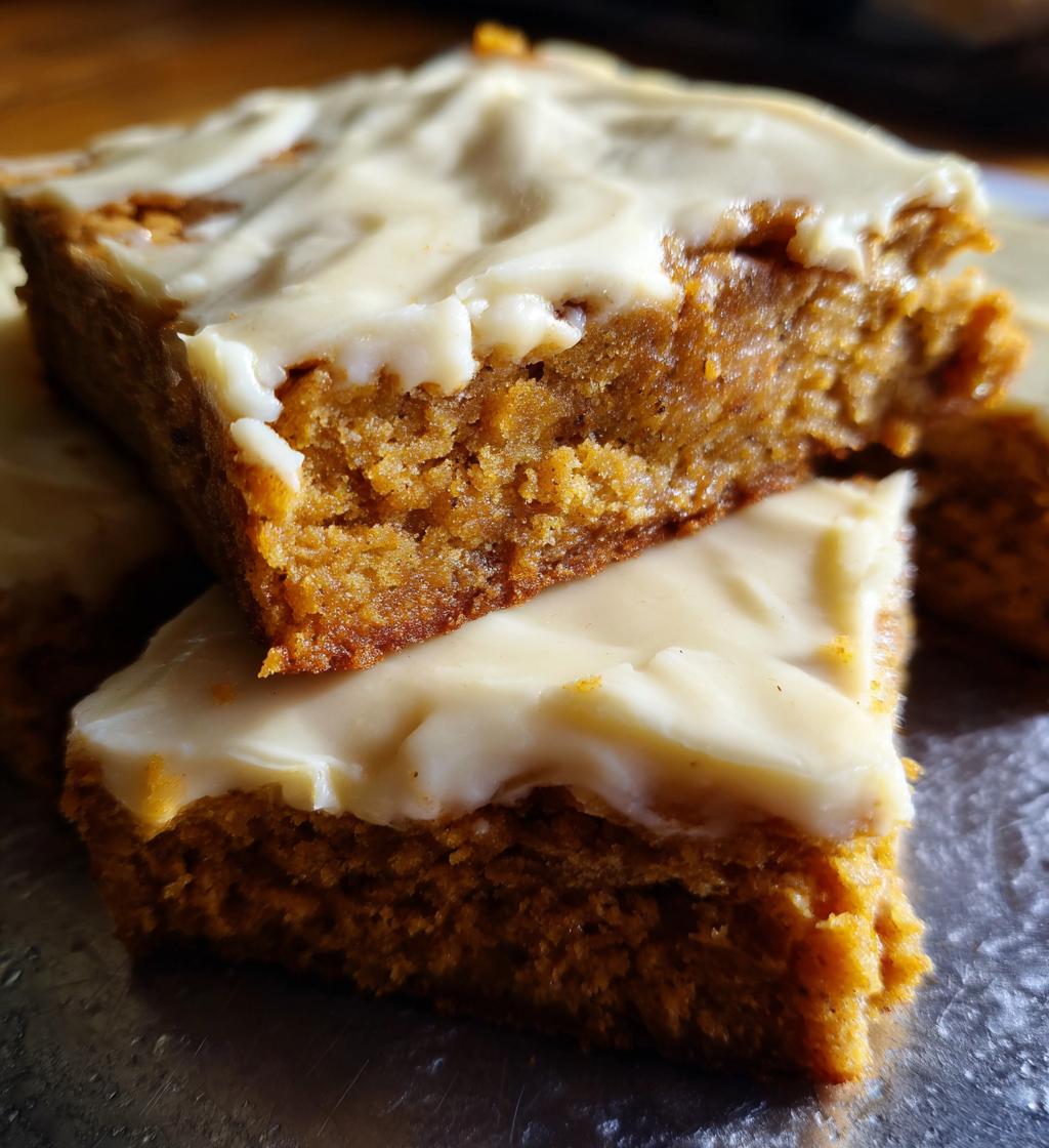 Chewy Cinnamon Roll Blondies with Cream Cheese Icing - detail 1
