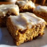 Chewy Cinnamon Roll Blondies with Cream Cheese Icing