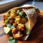 Chili Lime Chickpea Cauliflower Wrap