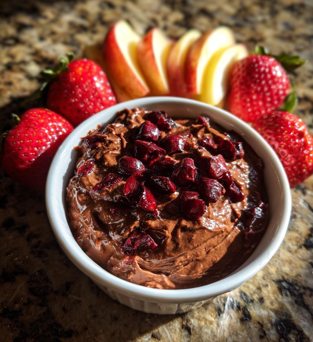 Chocolate Cherry Dip - detail 1