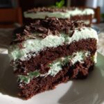 Chocolate Mint Poke Cake