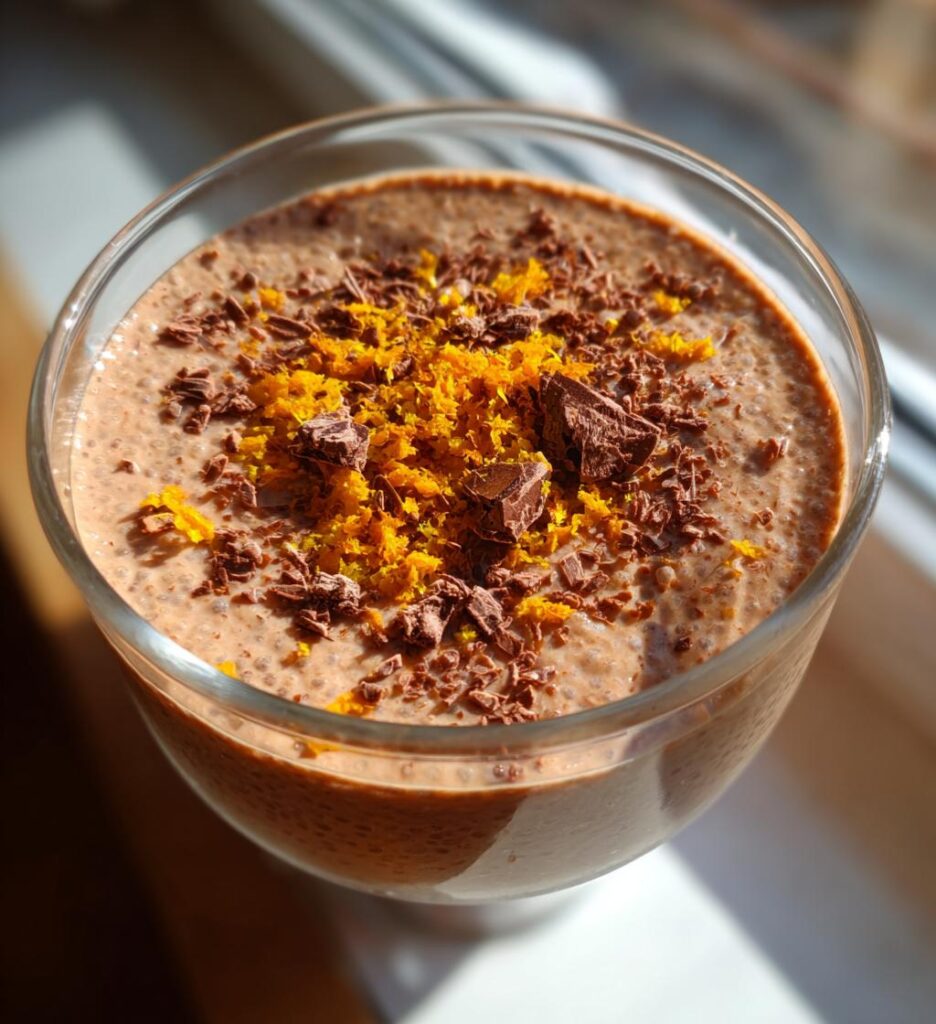 Chocolate Orange Chia Pudding