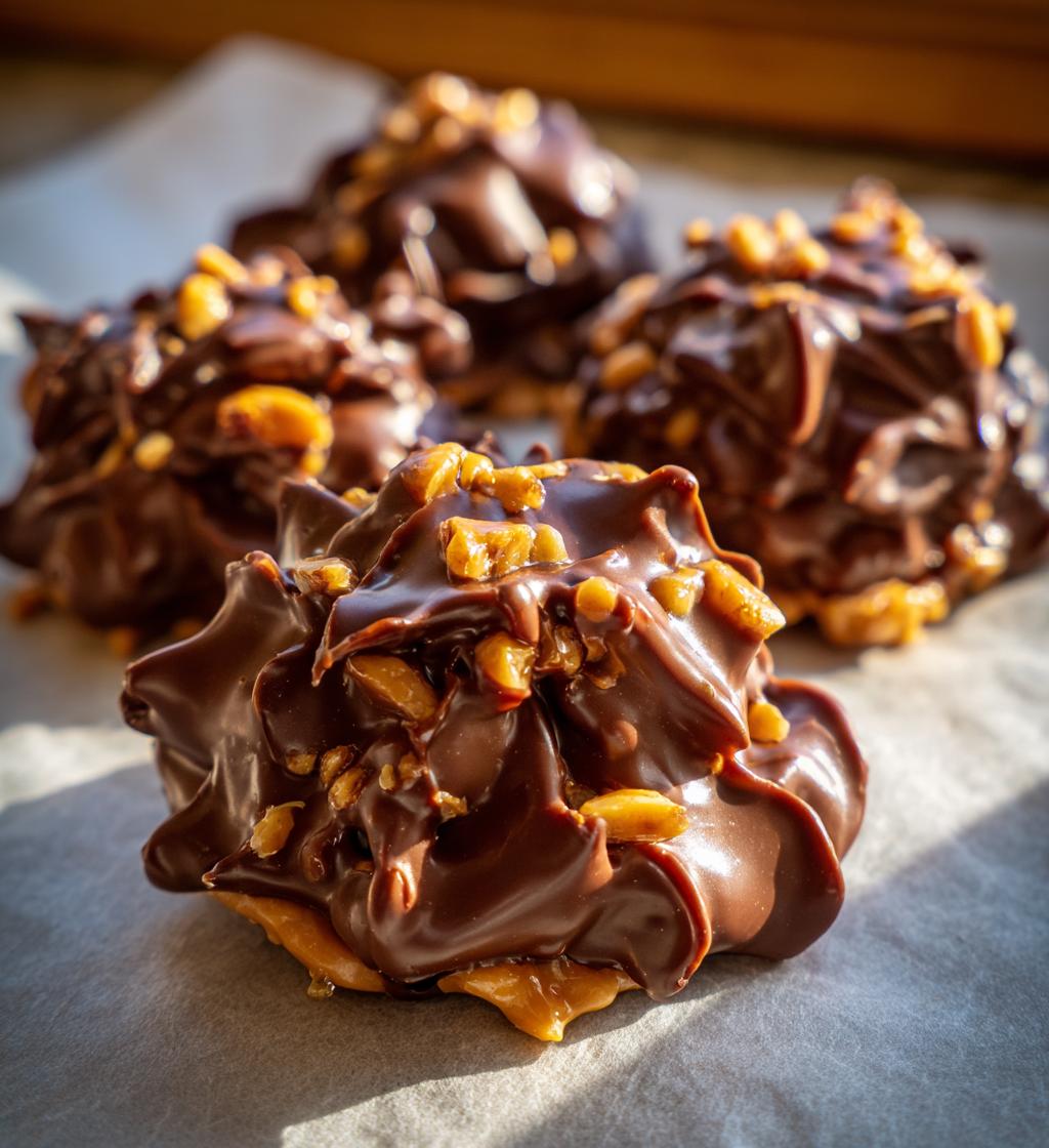 Chocolate Peanut Butter Haystacks - detail 1