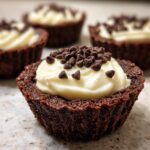 Chocolate Peppermint Cookie Cups with Cheesecake Filling