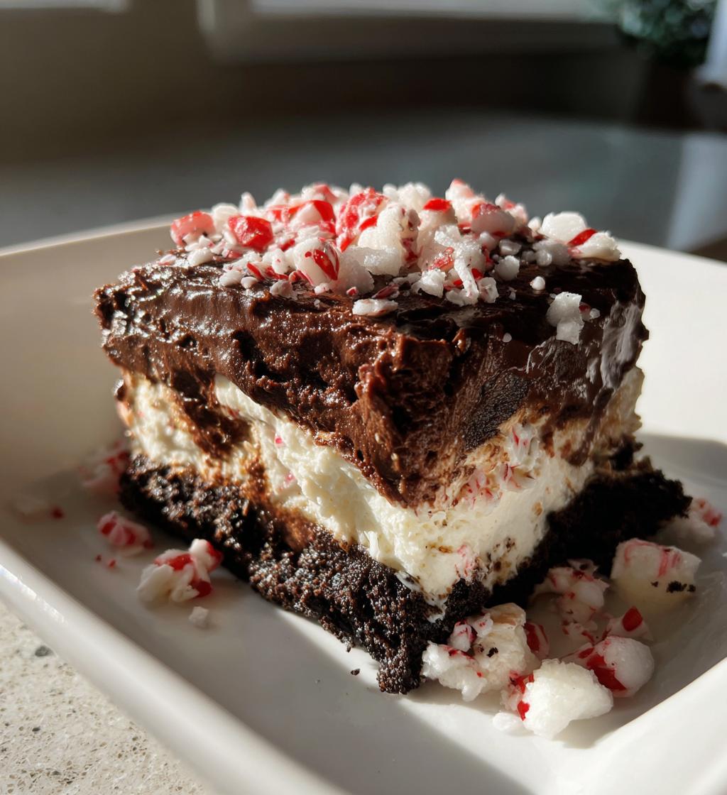 Chocolate Peppermint Lasagna