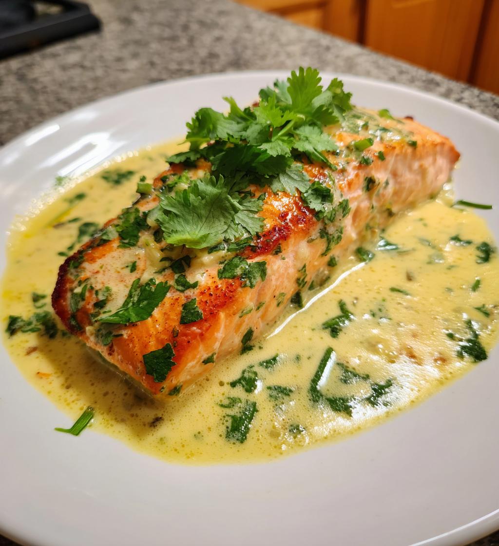 Coconut Lime Poached Salmon - detail 1