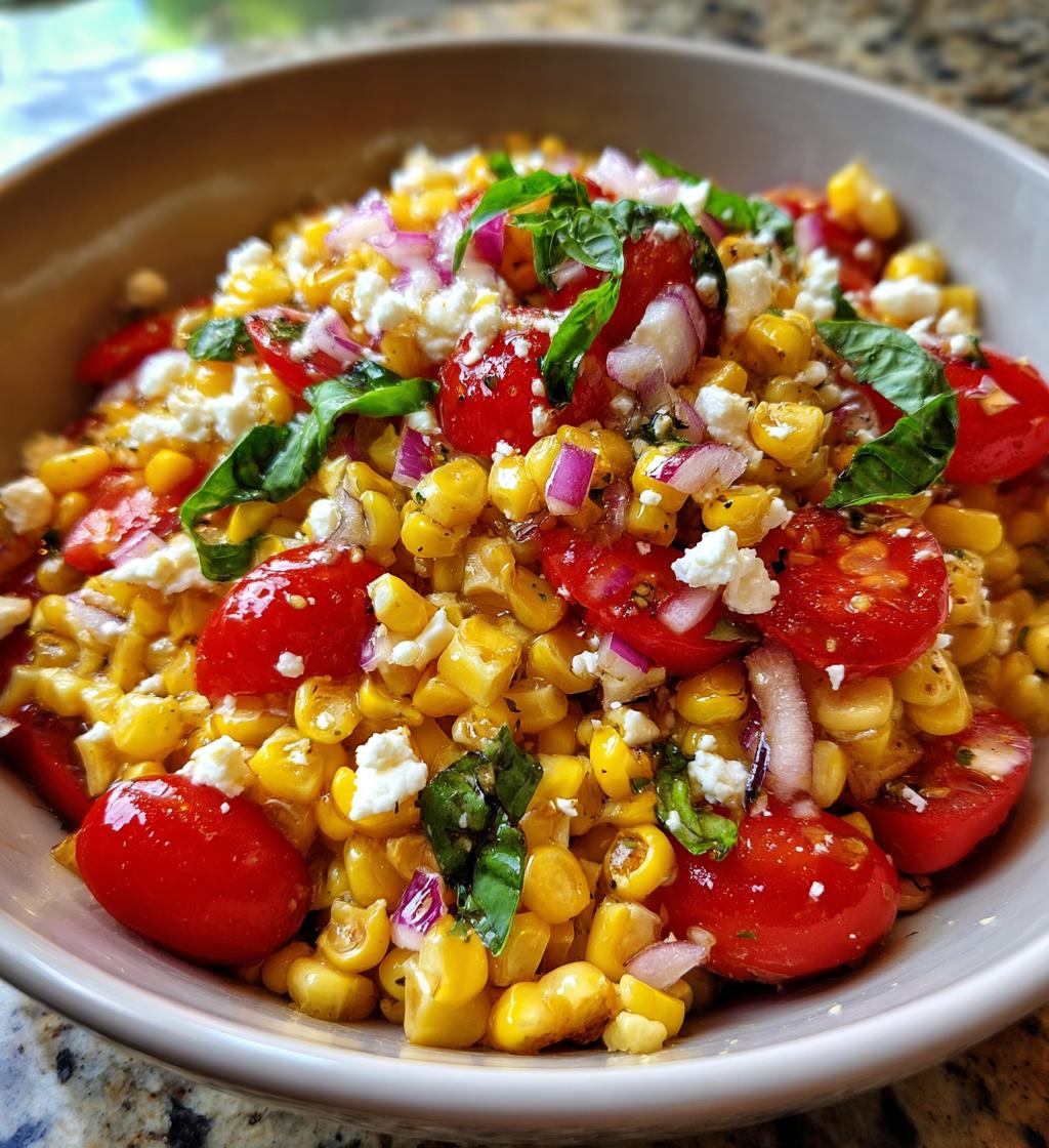 Corn, Tomato, and Feta Salad - detail 1