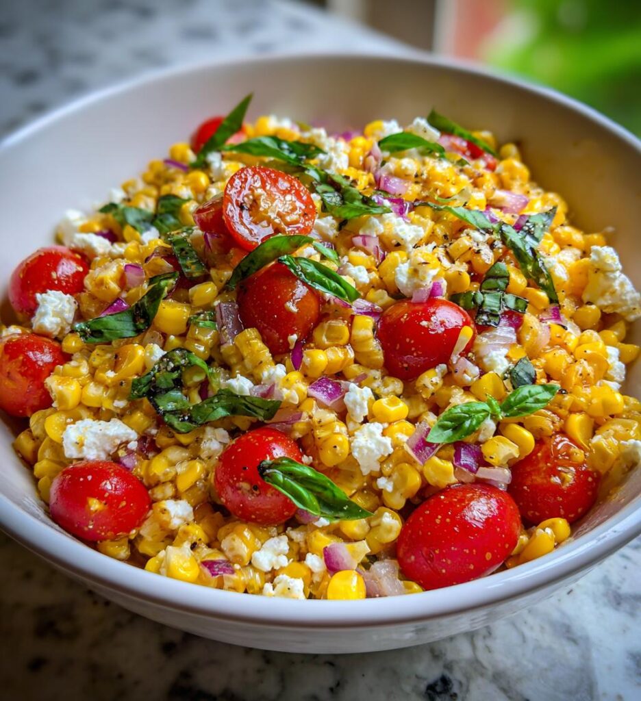 Corn, Tomato, and Feta Salad