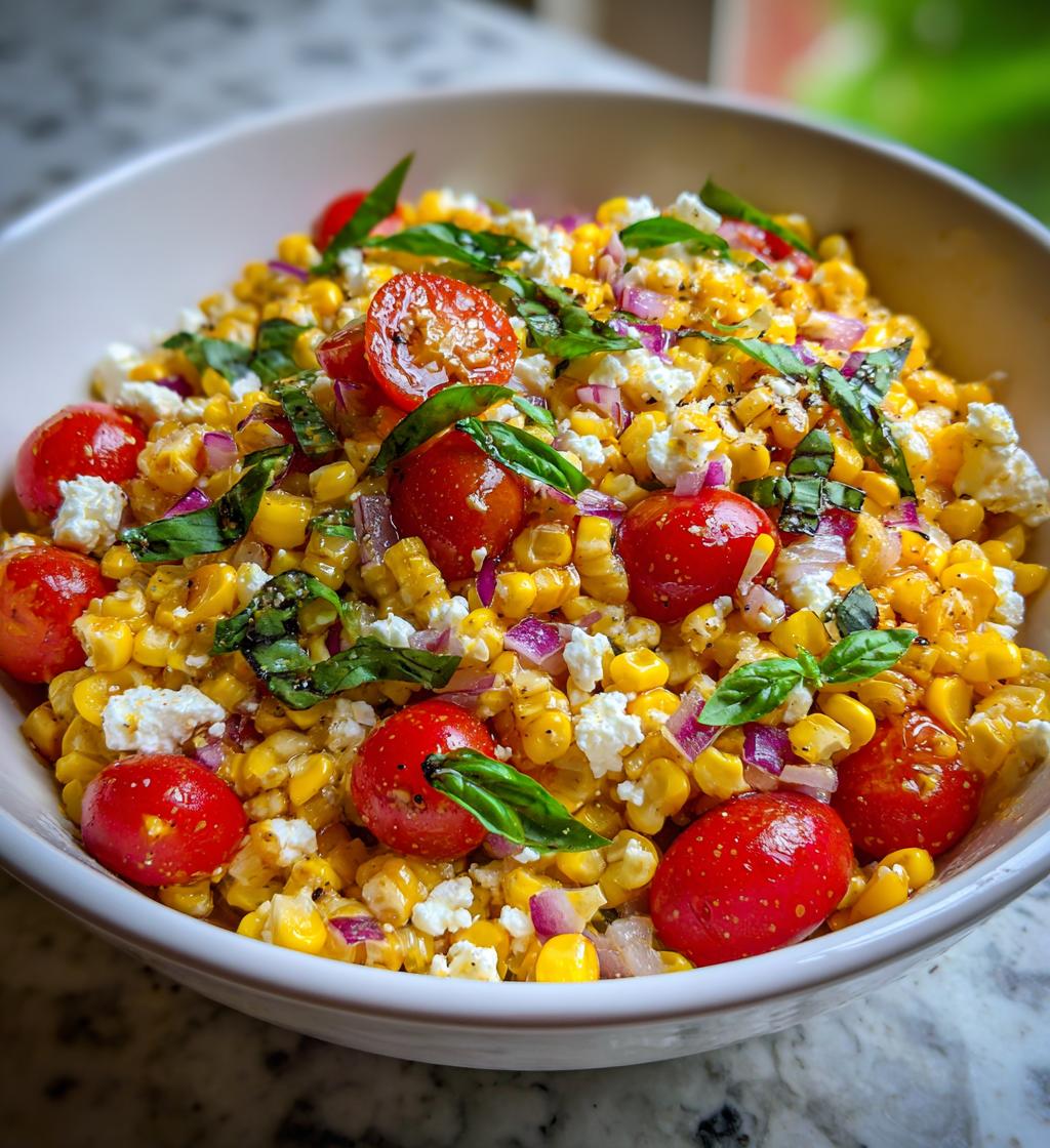 Corn, Tomato, and Feta Salad