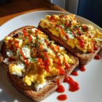 Cottage Cheese Egg & Sriracha Protein Toast