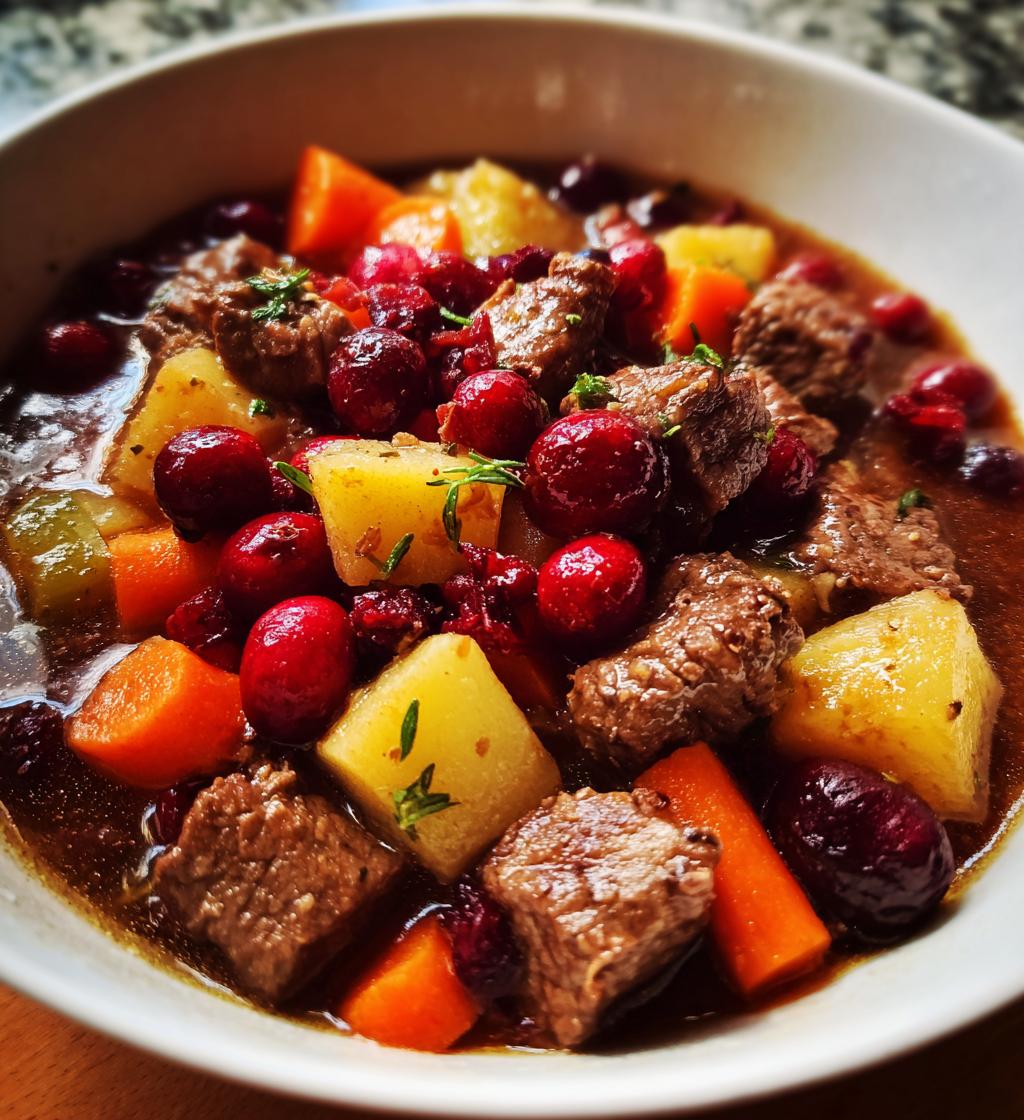 Cranberry Apple Beef Stew - detail 1