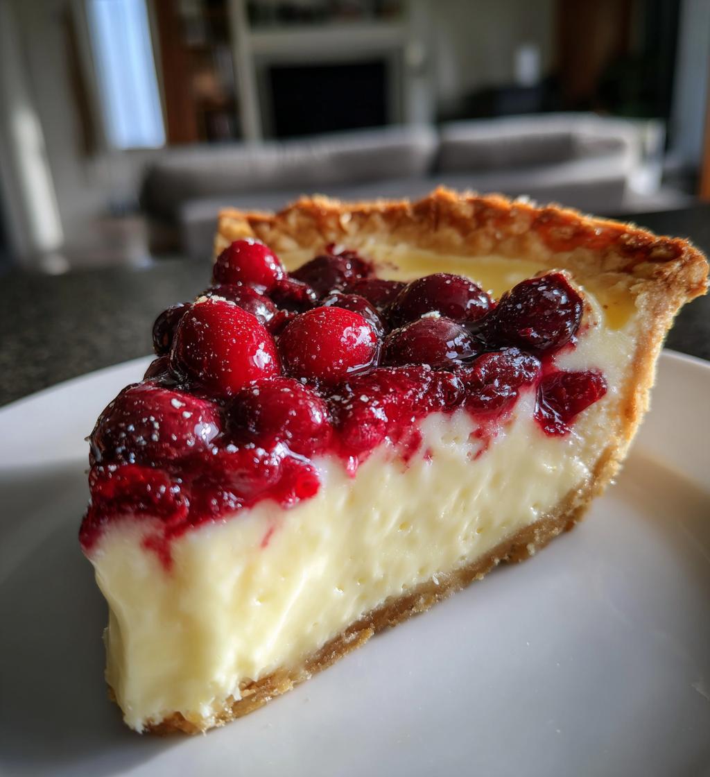 Cranberry Custard Pie