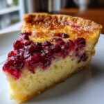 Cranberry Orange Custard Pie