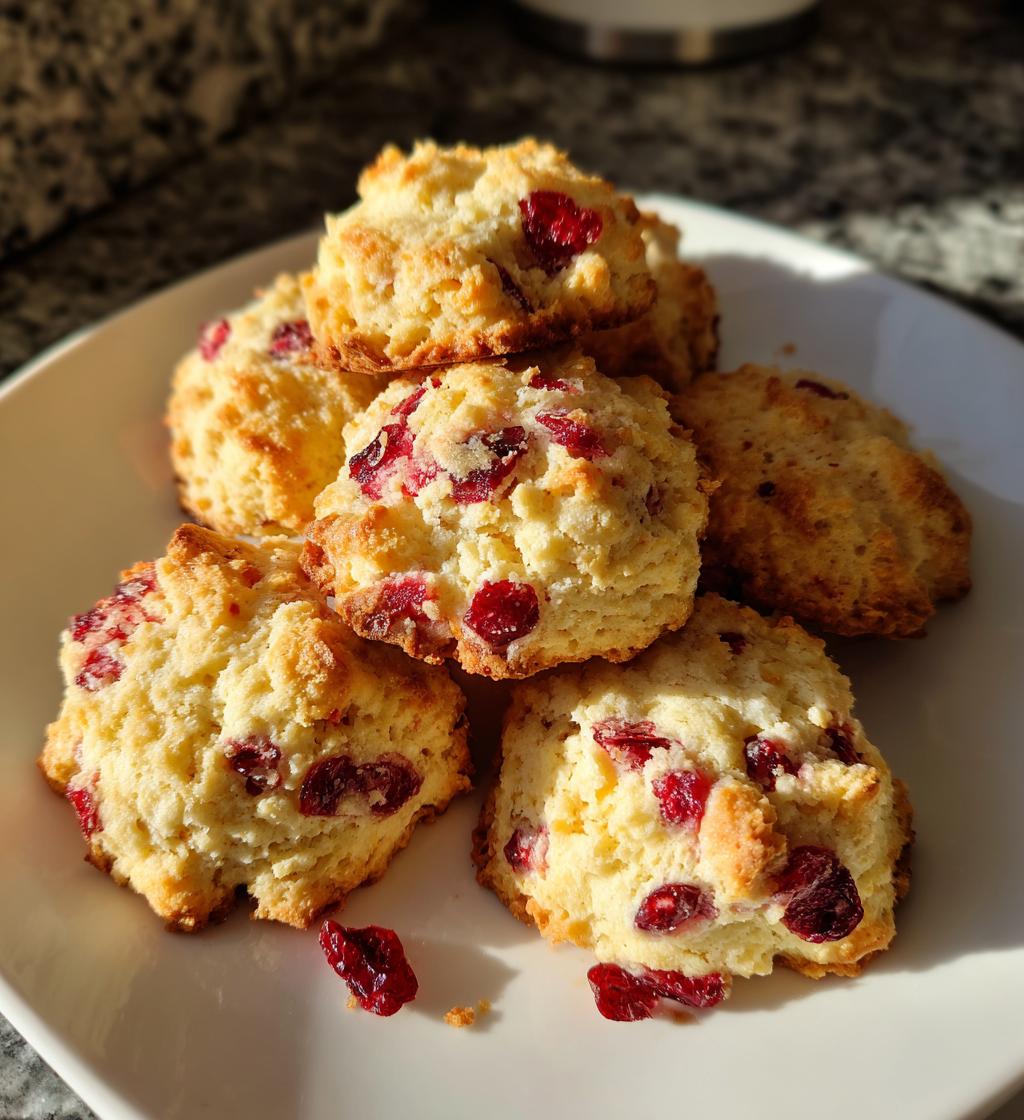 Cranberry Shortbread Cookies