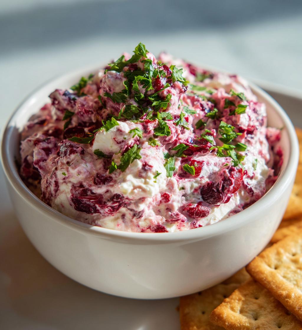 Cranberry Whipped Feta Dip