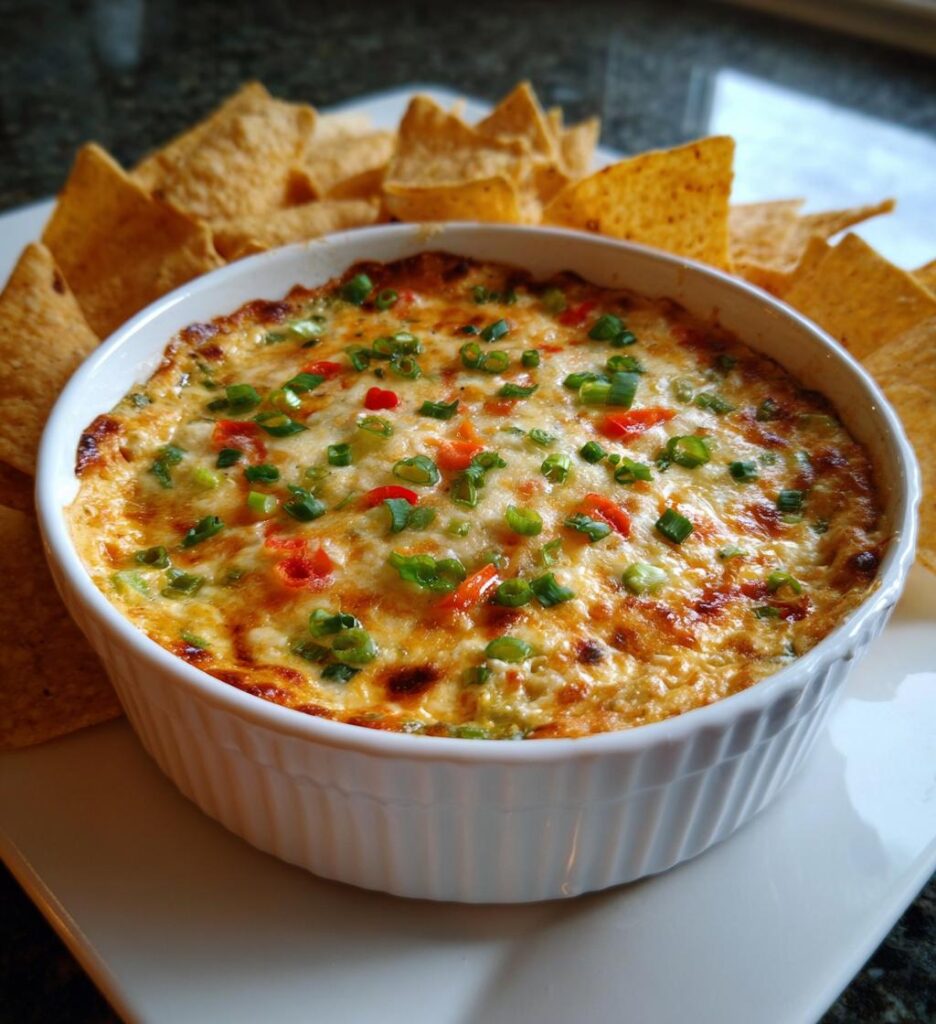 Creamy Banana Pepper Chicken Dip