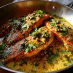 Creamy Lemon Garlic Salmon Piccata