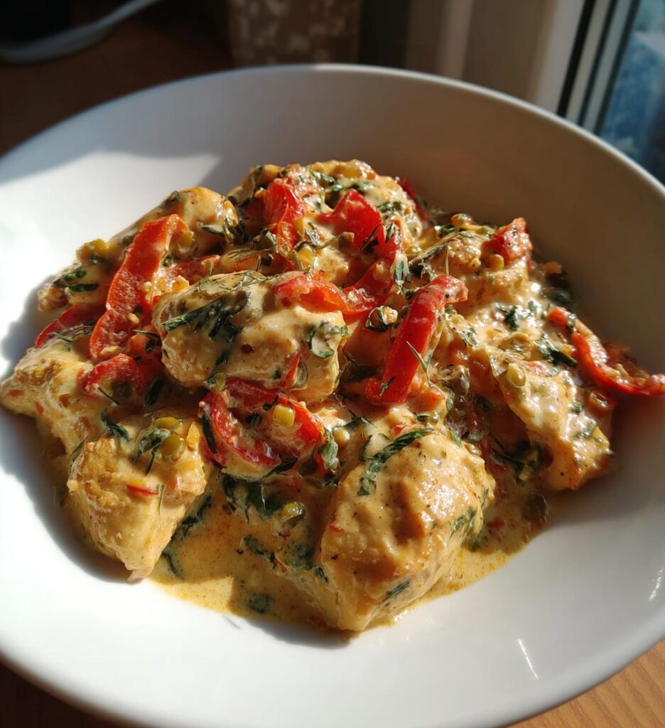 Creamy Pepperoncini Chicken Skillet
